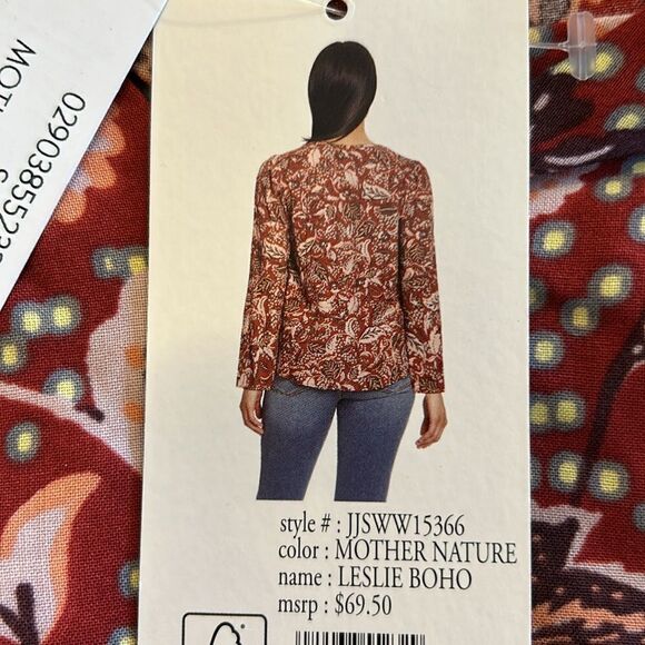 NEW Jessica Simpson Leslie Boho Top - Picture 2 of 6